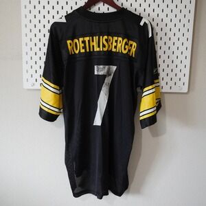 Reebok Ben Roethlisberger #7 Steelers Jersey NFL Football‎ Large